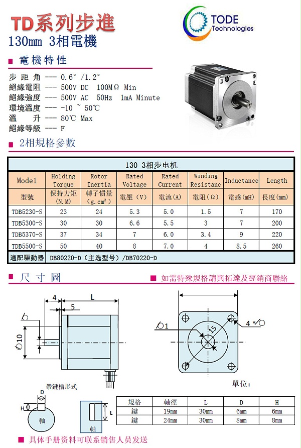 步进电机130系列3相